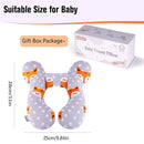 KAKIBLIN Baby Travel Pillow,Baby Neck Pillows for Car Seat,Upgraded Baby Head Pillow,Toddler Head and Neck Baby Support Pillow for Car Seat, Pushchair,Travel (Gray Fox) by TinyTreasures Baby Boutique