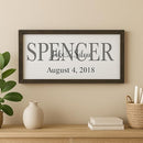 personalized wedding sign custom wedding sign marriage ceremony decorations Newlywed gifts personalized family name sign custom last name wall decor (FS05-Family Name) by TinyTreasures Baby Boutique