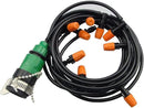 Drip Irrigation kit Plant Watering System Gravity Fed Irrigation Water Drip Setfor Garden Greenhouse Yard Lawn Home or Vacation Use 10M 8/11" Tube 20 Nozzles by GreenHaven Gardens