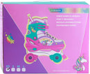 4-Pejiijar Rainbow Unicorn Kids Roller Skates for Girls Toddler Ages 2-4 5-8 8-12,Adjustable Roller Shoes with Luminous Wheels for Birthday Xmas Gifts by TinyTreasures Baby Boutique