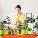 Repotting Mat for Indoor Plants,Potting Mat,Garden Supplies,Garden Tool Set,Gardening Gifts,Indoor Gardening System,Gardening Gifts,Indoor Plant Tools,Plant Mats for Repotting(Organge 26*26 in) by GreenHaven Gardens