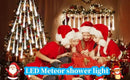 Meteor Shower Lights - 20 Inch 10 Tube 540 LED High Brightness Falling Rain Icicle Cascading Lights for Xmas Tree Roof Eaves Patio Decor by GreenHaven Gardens