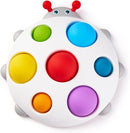 LiKee Fidget Popper Sensory Baby Toys for 10+ Months, Push and Popping Busy Board, Montessori Toys for 1+ Years Old, Airplane Car Travel Toy for Toddlers 1-3 Stress Relief (Ladybug) by TinyTreasures Baby Boutique