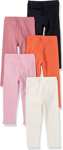 Amazon Essentials Girls and Toddlers' Leggings, Multipacks by TinyTreasures Baby Boutique