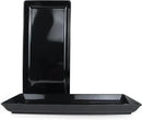 Long Melemine Serving Tray, 17.3x8x1.5 in Serving Platters and Trays for Appetizer, Charcuterie, Bread, Fruit, Dessert, Set of 2, Black by CozyNest Decor