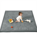 1.3" Thick Baby Play Mat for Floor Playpen, 71x59 Large Foam Tummy Time Mat, Padded Support Soft Plush Nursery Rug for Infant Kids Toddler Crawling Kick Activity (Dark Grey) by TinyTreasures Baby Boutique