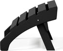 WestinTrends Dylan Outdoor Patio HDPE Adirondack Ottoman Footrest, Black by CozyNest Decor