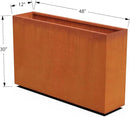 Large Corten Steel Rectangular Planter – 4 FT Tall Corten Steel Planter Box (48x30) | Ideal for Privacy | Heavy Duty, Made in USA by GreenHaven Gardens