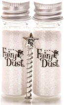 Fairy Dust Bottle Alabaster Pearl - Fairy Wand Included - Set of 2 by GreenHaven Gardens