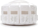KitchenArt Spice Rack, Select-A-Spice Auto-Measure Rotating Spice Rack, White, 12 Compartments by CozyNest Decor