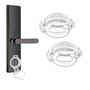 2 Pack Deadbolt Child Safety Lock Cover - Child Proof Deadbolt Cover & Door Knob Protector, Deadbolt Lock Cover for Kids, Prevents Accidental Locking (Fits Standard Locks) (Transparent) by TinyTreasures Baby Boutique