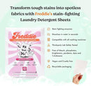 Freddie Laundry Detergent Sheets - Recyclable Packaging - No Mess Strips - 60 Loads - Floral Spring Blossom Scent by CozyNest Decor