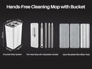JOYMOOP Mop and Bucket with Wringer Set for Home, Flat Mop and Bucket System, Mops for Floor Cleaning and Wall Cleaner, with 3 Reusable Microfiber Mop Pads by CozyNest Decor
