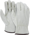ATERET 24 Pairs Small Heavy Duty Durable Cowhide Leather Work Gloves I Driver Gloves for Truck Driving, Warehouse, Gardening, Farming by GreenHaven Gardens