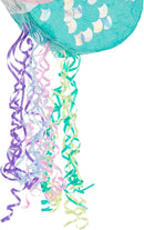 Unicorn Mermaid Pinata - Pull String Pinata for Girls Under the Sea Party Decorations, Rainbow Birthday (Small, 16.5x13x3 In), For Ages 3+ by TinyTreasures Baby Boutique