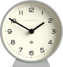 NEWGATE® M Mantel Echo Desk Clock | Modern Round Design | Posh Gray | Easy to Read Numbers | Contemporary Style for Desk, Table, Shelf or Bedside by CozyNest Decor