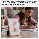 Homeforia Rose Gold 5x7 Picture Frame, High End Metal 5 x 7 Frames with Mat 4 x 6 for Print, 5by7 Desk Frame Matted to 4x6 inch Photo, 5 by 7 Wall or Tabletop Frame, Tempered Glass, Wall Kit, Set of 1 by CozyNest Decor