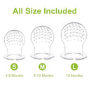 WAJIAYON Food Feeder for Baby, Fruit Feeder Pacifier (3 Pcs) with 6 Different Sized Silicone Pacifiers,Silicone Baby Food Dispensing Spoon 90ML with Babies Spoons,Pacifier Clip Babies Feeding Set by TinyTreasures Baby Boutique