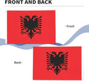 Albania Albanian Flag Garden Yard House 2x3 ft Flags Double Sided Print Banner Indoor Outdoor Party Home Decorations for Boat Dorm House Balcony by GreenHaven Gardens