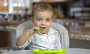 Olababy 2 Piece Baby Led Weaning Advanced Feeding Set, Includes Training Spoon and Steambowl by TinyTreasures Baby Boutique