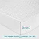 FABDREAMS Organic Quilted Mattress Protector | Mattress Pad| Queen Mattress Cover| Naturally Breathable | Noiseless| Fits up to 17" Deep Pocket| Temperature Regulating | Queen | White by TinyTreasures Baby Boutique