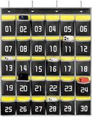 Loghot Classroom Accessories Closet Pocket Chart for Cell Phones Holder Wall Door Hanging Organizer (30 Pockets Black) by CozyNest Decor