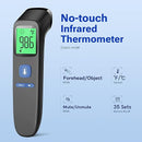 Forehead and Ear Thermometer for Adults and Kids, Fast Accurate Thermometer with Fever Alarm, 1S Reading & Silent Mode, Easy to Use for Baby, Kids & Elderly (Black) by TinyTreasures Baby Boutique