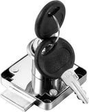 4 Pack Cabinet Drawer Locks with Keys, Keyed Alike Furniture Locker Lock, 3/4" 20mm Cylinder Cam Drawer Locks Chrome-Finish Zinc Alloy, Security cam Drawer Lock for Wardrobe Dresser Mailbox by TinyTreasures Baby Boutique
