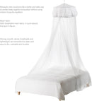 STOBOK Mosquito Net for Bed, Bed Canopy for Girls King Canopy Bed Curtains Elegant Dome Bed Netting Infant Mosquito Net Crib Bed Canopy Breathable See Through Mosquito Netting (White) by TinyTreasures Baby Boutique