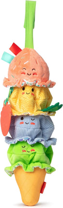 Melissa & Doug Ice Cream Take-Along Clip-On Infant Toy with Sound and Vibration by TinyTreasures Baby Boutique