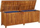vidaXL Outdoor Storage Box, [Load Capacity Gallon] Deck Box with Gas-Lift Lid, Storage Chest with Water-Resistant Zippered Bag Inside, 68.9''x19.7''x22.8'', Solid Acacia Wood by GreenHaven Gardens