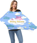 Baby Car Seat Stroller Cover Nursing Cover New Mom Breastfeeding Scarf Soft Stretchy Infant Carrier Cover Car Canopy Coverage by TinyTreasures Baby Boutique