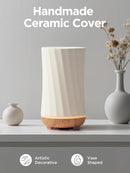 InnoGear 150ml Ceramic Oil Diffuser, Handcrafted Stone Essential Oil Diffuser Aromatherapy Diffusers Ultrasonic Cool Mist Humidifier Vaporizor with 2 Mist Modes Waterless Auto Off for Room Office Home by TinyTreasures Baby Boutique