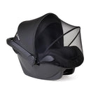 Beberoad Love 2-in-1 Car Seat Canopy - Universal Baby Car Seat Cover with Sunshade & Mesh Protection, 2-Way Zipper for Easy Access (Black) by TinyTreasures Baby Boutique