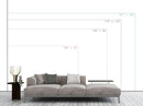 Misty Pine Forest Wallpaper Mountain Peaks Landscape Landscape Wall Mural (Not Peel and Stick) by CozyNest Decor