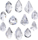 H&D Clear Jewelry Crystals Pendants Chandelier Lamp Lighting Drops Prisms Hanging Glass Prisms Parts Suncatchers Prisms Hanging Ornaments for Home,Office,Garden Decoration,Pack of 12 by GreenHaven Gardens
