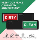 KitchenTour Clean Dirty Dishwasher Magnet - Upgrade Super Strong Magnet Version - Easy to Read Non-Scratch Magnetic Indicator Sign with Clear, Bold & Colored Text - Black by TinyTreasures Baby Boutique