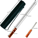 23.6 Inch Long Kabob Skewers,0.91Inch Wide Skewers for Kabobs,Metal Stainless Steel Skewers for Grilling,Extra Large Flat Kebab BBQ Skewers,Barbecue Kabob Sticks with Wood Handle,Set of 7 Kebob by GreenHaven Gardens