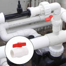 2" PVC Ball Valve Water Pipe Shut-off Valve Socket with Red T-Handle for Cold Water Supply lines, Irrigation Pipe fitting System(Socket x Socket), Schedule 40 by GreenHaven Gardens