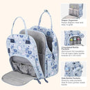 BabbleRoo Diaper Bag Backpack - Baby Essentials Travel Tote - Multi Function Water Resistant Diaper Bag, Travel Essentials Baby Bag with Changing Pad, Stroller Straps & Pacifier Case - Unisex, Cosmic by TinyTreasures Baby Boutique