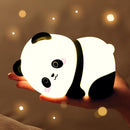 Lying Panda Night Light, Cute Baby Light 3 Level Dimmable, Nursery Nightlight for Snoothing, Sleeping Companion, Auto-Off 30Min Timer, Rechargeable Battry Cordless, by TinyTreasures Baby Boutique