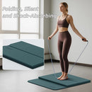 Foldable Yoga Mat Extra Thick 0.32 Inches Eco-Friendly POE Material, Non-Slip Design Fitness Mats, Multi-Purpose Workout Mats For Studio or Home Use (70 x 24 x 0.32 inches） by TinyTreasures Baby Boutique
