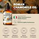 KUKKA Roman Chamomile Essential Oil for Tranquil Retreats and Peaceful Relaxation - Roman Chamomile Essential Oil 4 Oz - Soothing, Comforting and Calming - 100% Authentically Sourced Premium Oils by CozyNest Decor