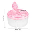 Accmor Baby Formula Dispenser On The Go, Formula Container to Go, Non-Spill Rotating Three-Compartment Formula Dispenser and Snack Storage Container for Infant Toddler Traveling by TinyTreasures Baby Boutique