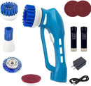 Electric Scrubber Power Cordless, Portable 360 Handheld Washing Cleaning Machine with 6 Replaceable Brush Heads, High Rotation for Bathroom, Floor, Kitchen, Car, Sink, Wall, Window by CozyNest Decor