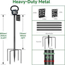 Smart Bird Feeder Pole-Heavy Duty Adjustable 3-6.6ft Universal Birdhouse Stand Mount for Backyard&Outdoor Bird Houses/Cameras (80'Pole) by GreenHaven Gardens