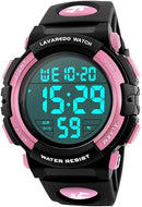Kids Watch,Boys Watch for 3-15 Year Old Boys,Digital Sport Outdoor Multifunctional Chronograph LED 50 M Waterproof Alarm Calendar Analog Watch for Children with Silicone Band,Kids Gift by TinyTreasures Baby Boutique