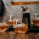 Wine & Whiskey Decanter Set 1100ml with 4 Whiskey Glasses
