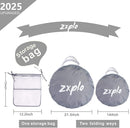 Baby Safety Crib Tent Infant Pop up Mosquito Net Nursery Bed Canopy Netting Cover - Keep Baby from Climbing Out with Hanging Diaper Storage Bag (Gray) by TinyTreasures Baby Boutique
