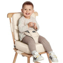 HOMEAL Toddler Booster Seat for Dining Table, Adjustable Kids Breathable Booster Seat for Kitchen, Beige by TinyTreasures Baby Boutique